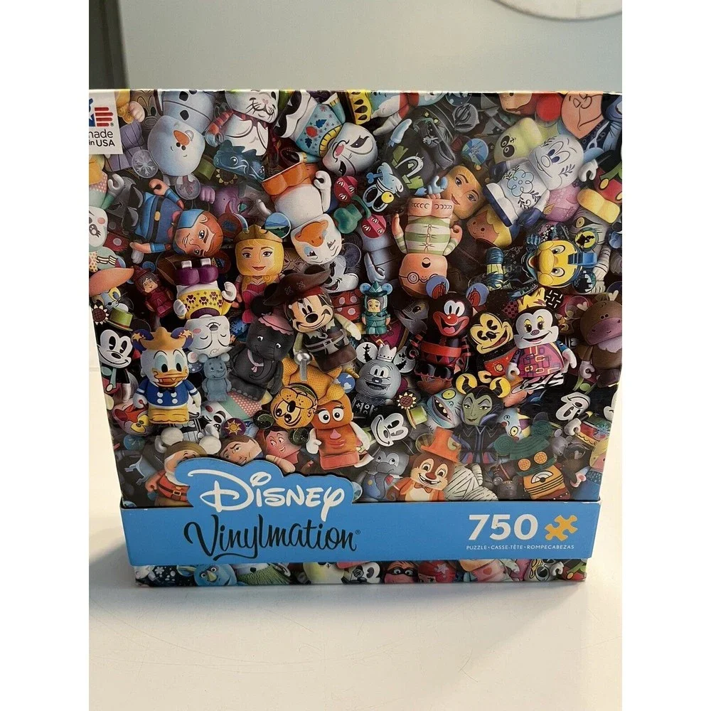 New Sealed ~ Disney Vinylmation Mickey Minnie Donald Goofy 750pc Jigsaw Puzzle